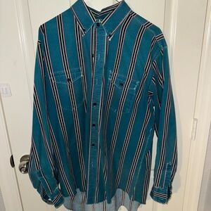 Vintage wrangler western striped Men's Shirt